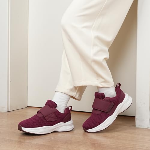 Ortho + Rest Women Diabetic Shoes with Adjustable Closure Orthopedic Walking Shoes for Edema Plantar Fasciitis Bunions Arthritis Swollen Feet