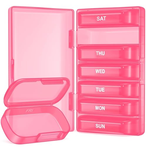 Weekly Pill Organizer with Large Capacity (7 Count)