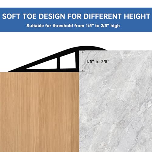 Vinyl Floor Transition Strip Self Adhesive Door Threshold Strip (6.6 Foot)