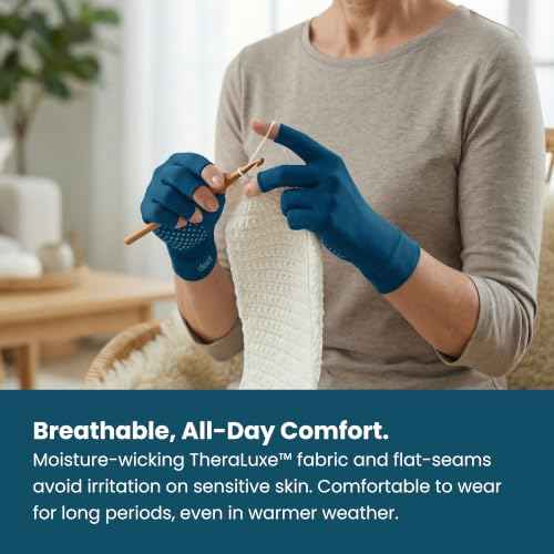 Fingerless Compression Gloves for Men & Women for Everyday Comfort & Hand Support