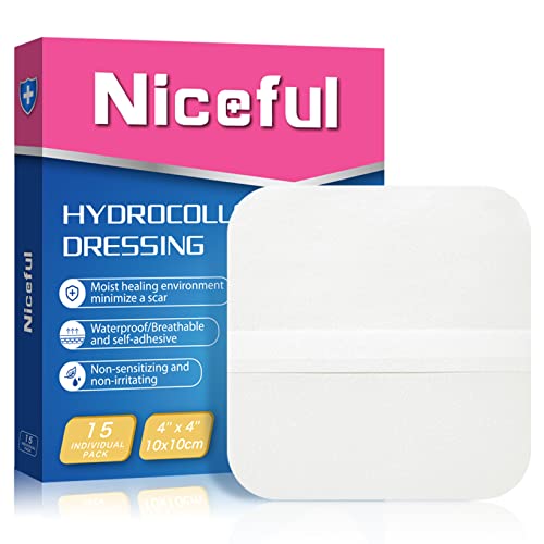 Large Hydrocolloid Bandages 4''x4'' (15 Count)
