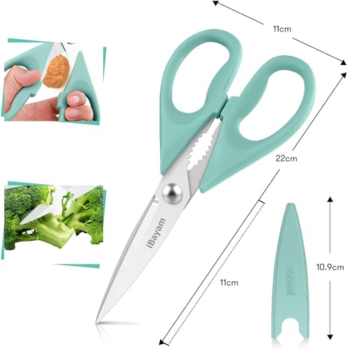 1 Pack Kitchen Scissors All Purpose Kitchen Shears Heavy Duty 8.5"