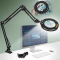 Ultra Long 3 Section Swing Arm 12X Magnifying Glass with Light (57.99 Count)