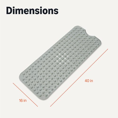 Non Slip Bath Mat with Suction Cups for Tub and Shower