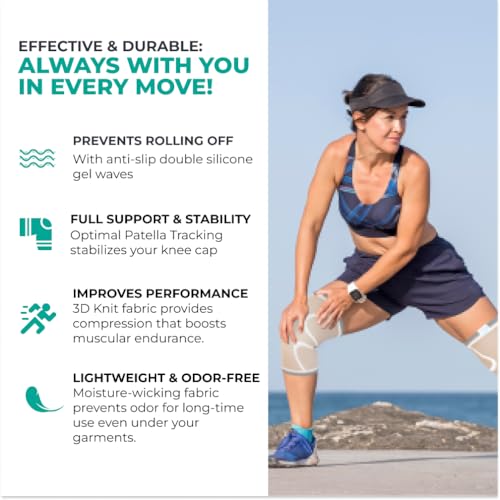 Compression Knee Brace for Women & Men (2 Count)