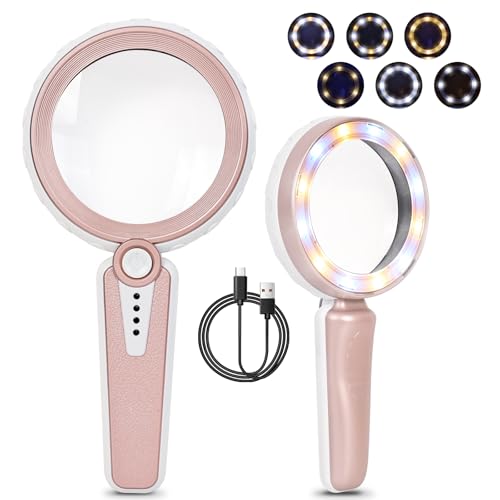 45X Magnifying Glass with Light for Reading