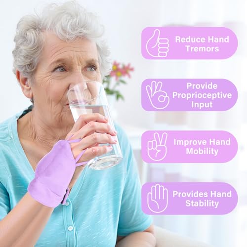 2pcs Weighted Gloves for Hand Tremors and Parkinson's