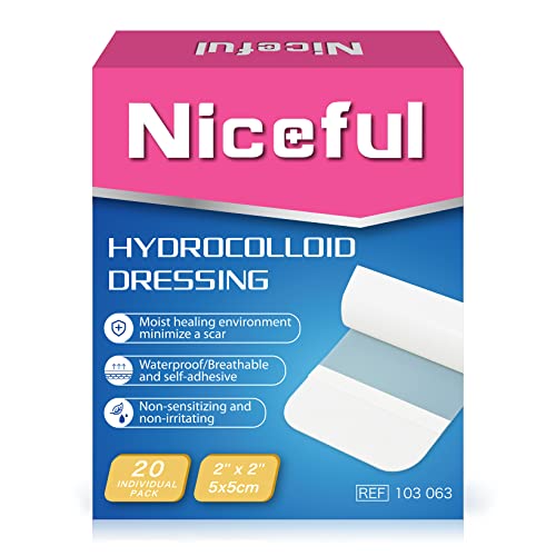 Hydrocolloid Bandages 2"x2" (20 Count)