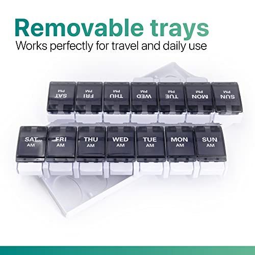 AM PM Weekly 7 Day Pill Organizer