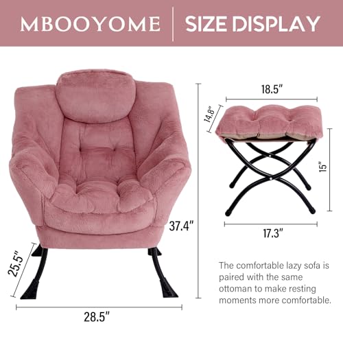 Modern Lazy Chair with Ottoman