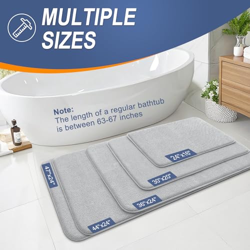 Memory Foam Large Bathroom Rug 47x32