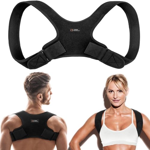 Back Brace Posture Corrector for Women and Men. Copper Infused Shoulder Straightener