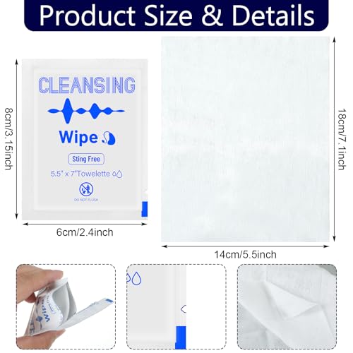 200 Count Hearing Aid Wipes Individually Wrapped Cleaning Towelettes Phone Cleaning Wipes Laptop Cleaner Wipes for Earwax Earbuds Sweat Earmold Earplugs in Ear Monitors Clean Removal