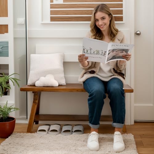 43 Inch Farmhouse Storage Bench
