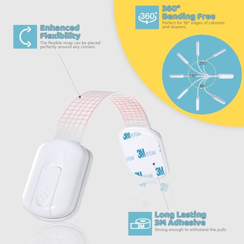 10 Pack Baby Proof Cabinet Locks (10 Count)