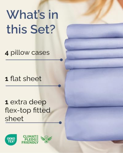 Extra Deep Flex Top Split Head King Sheet Set