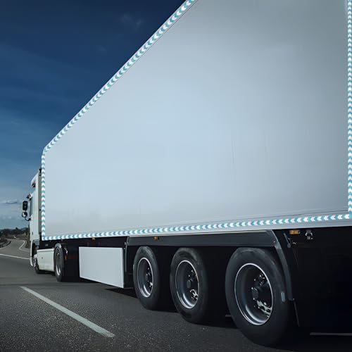 Blue White Reflective Tape Outdoor Waterproof 10 inch