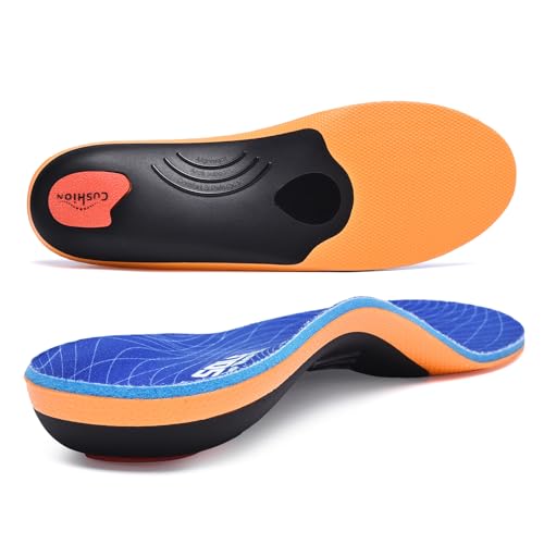 250+ lbs Plantar Fasciitis High Arch Support Insole for Men Women