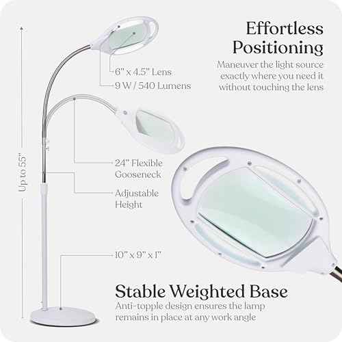 LightView Pro Magnifying Glass with Light and Stand