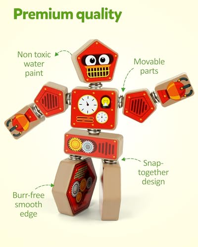 Snap Together Robot Builders for Toddlers