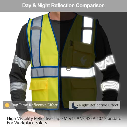 Royal Blue Hi Vis Vest Reflective
