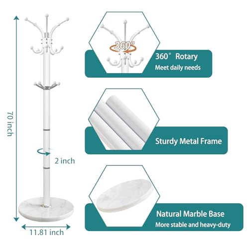 Coat Rack 360°Rotary Coat Rack Stand