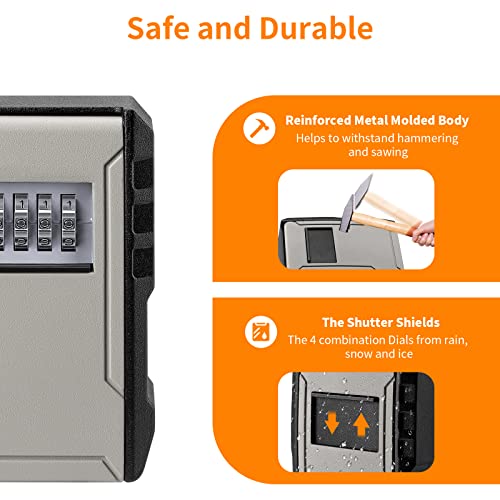 UPGRADE Extra Large Capacity Key Lock Box
