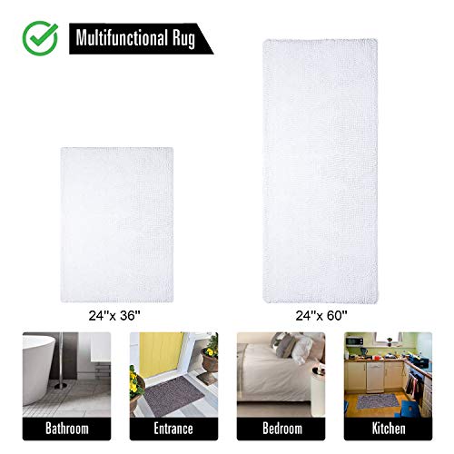 Luxury Bathroom Rug Shaggy Bath Mat 24 x 36 Inch