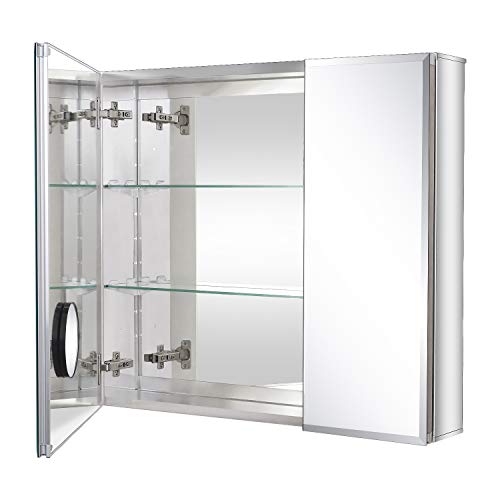 30 x 26 Medicine Cabinet with a 5X Makeup Mirror