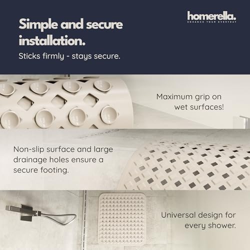 Square Shower Mat Non Slip Anti Mold 21x21 Anti Slip Shower Mat