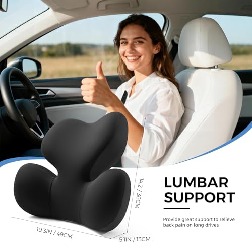 Ergonomic Memory Foam Lumbar Support Pillow for Car