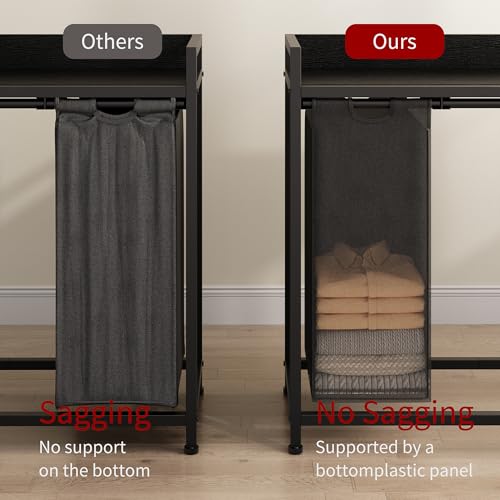 Laundry Hamper with Shelf