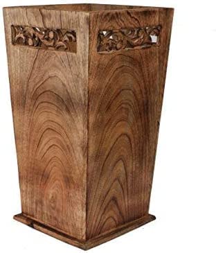 Antique Wooden Umbrella Stand & Walking Cane Holder for Home