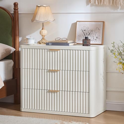 31.5" Wide Fluted Night Stand Set of 2 (2 Count)