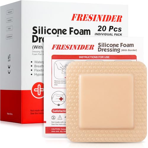 Silicone Foam Dressing with Adhesive Border (20 Count)