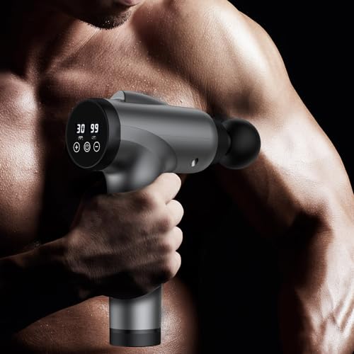 Massage Gun Deep Tissue 30 Speeds 9 Attachments Handheld