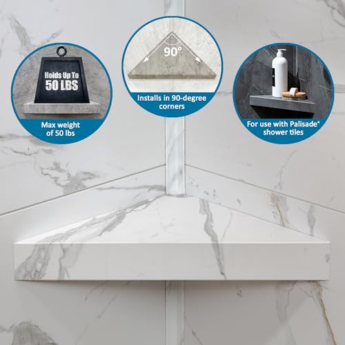 Vinyl Shower Shelf in Hermitage Granite