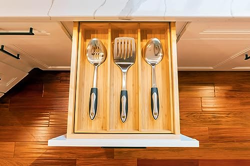 Bamboo Kitchen Utensils Organizer