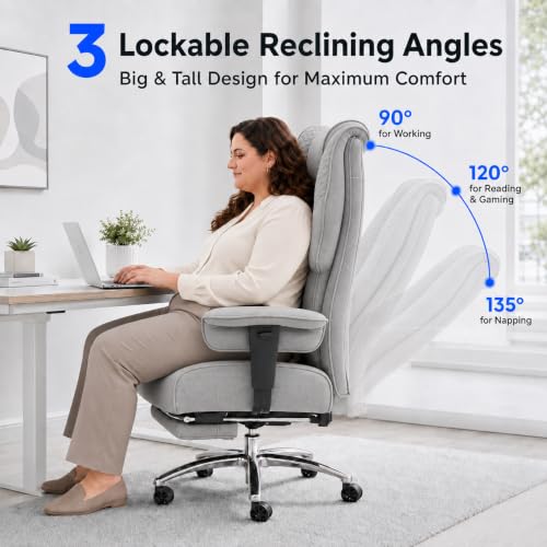 DJ.Wang Big and Tall Office Chair 400lbs