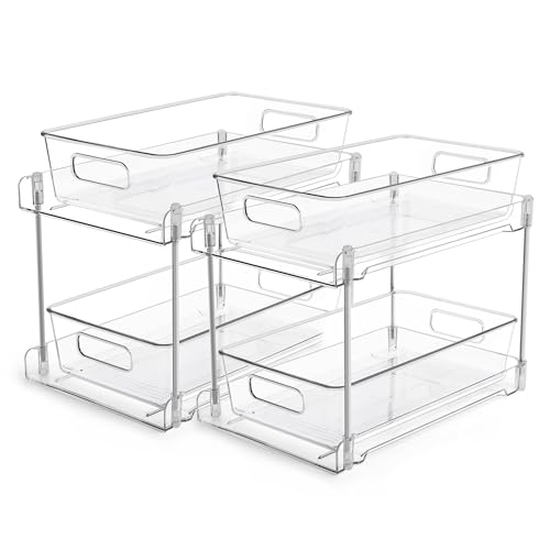 2 Pack Pull Out Bathroom Under Sink Organizer (2 Count)