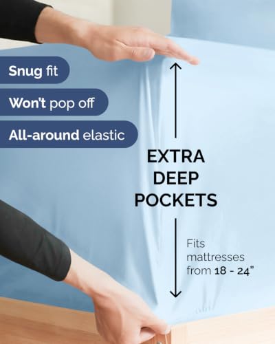 Extra Deep Flex Top Split Head King Sheet Set