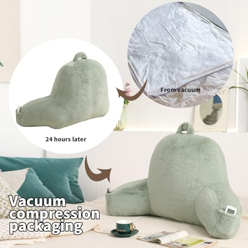Soft Reading Pillow for Bed with Arms