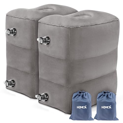 Inflatable Travel Foot Rest Pillow for Airplane