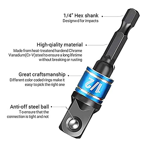 Impact Grade Socket Adapter Set (4 Count)
