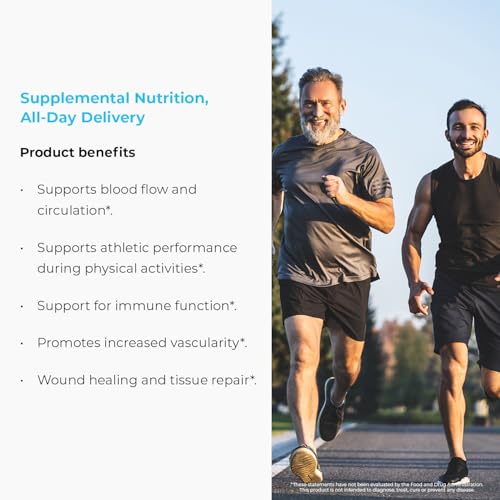 ENDUR - L-Arginine - 350 mg - Blood Flow & Heart Function Support - High-Potency - Supports Nitric Oxide Production for Overall Blood Flow & Vascular Health - 180 Tablets (180 Count)