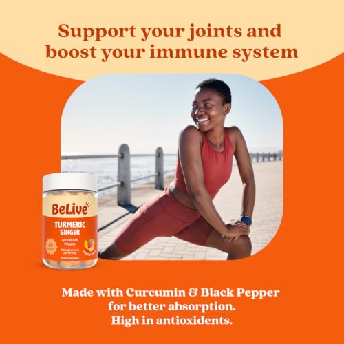 Turmeric and Ginger Gummies for Joint and Mobility Support (60 Count)