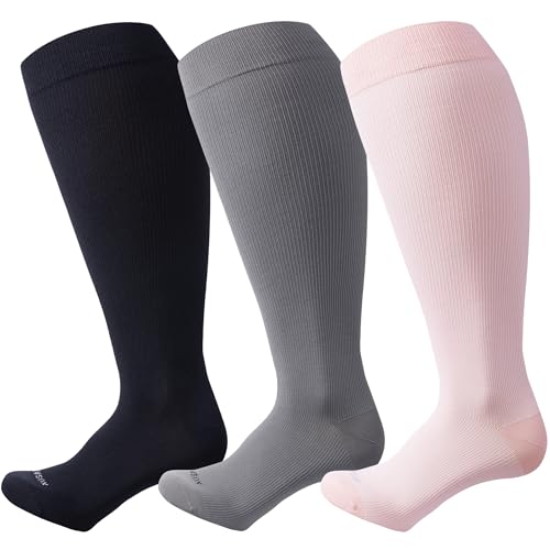 Wide Calf Compression Socks for Women Men Plus Size 15