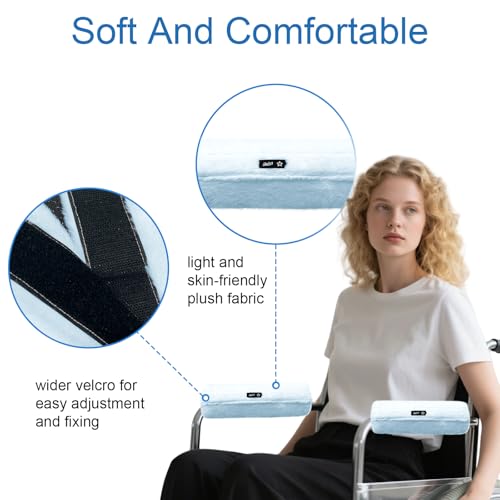Wheelchair Armrest Pads Covers Fuzzy Desk Chair Arm Pads Soft