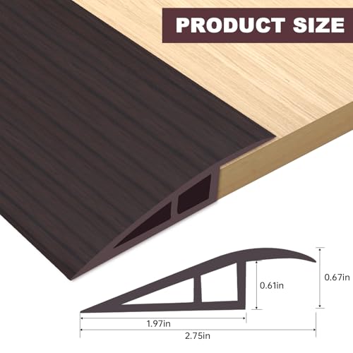 Vinyl Floor Transition Strip Self Adhesive Door Threshold Strip (10 Foot)