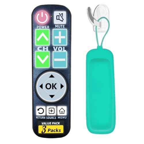 Backlit Big Button TV Remote Replacement for LG TV with Cover & Hook